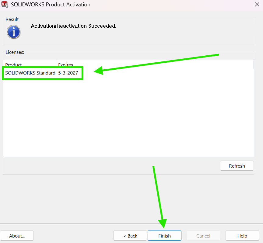 SOLIDWORKS Installation Summary